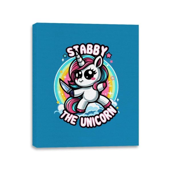 Stabby the Unicorn - Canvas Wraps on Sale - Image 2