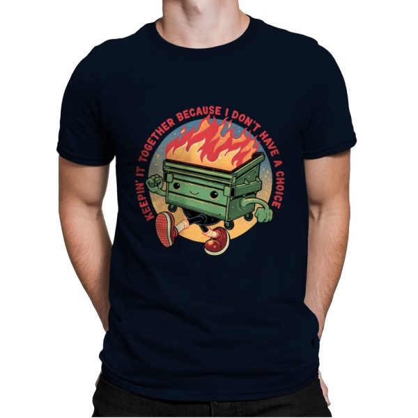 Flaming Dumpster - Mens Premium Cheap - Image 3