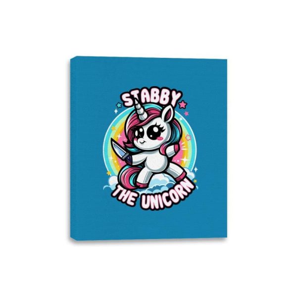 Stabby the Unicorn - Canvas Wraps on Sale