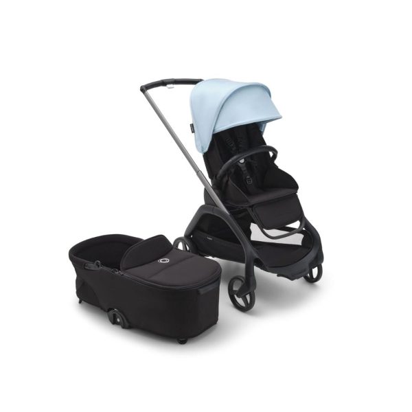Bugaboo Dragonfly City Stroller with Full-Size Baby Bassinet and Toddler Seat Online now