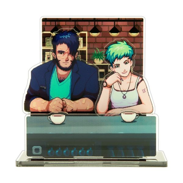 Coffee Talk - Freya and Gala Standee Cheap