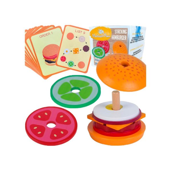 Montessori Mama Stacking Hamburger Online Hot Sale