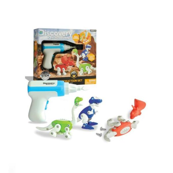 90-Piece STEM Mindblown Dinosaur Construction Set w  Drill Online Sale