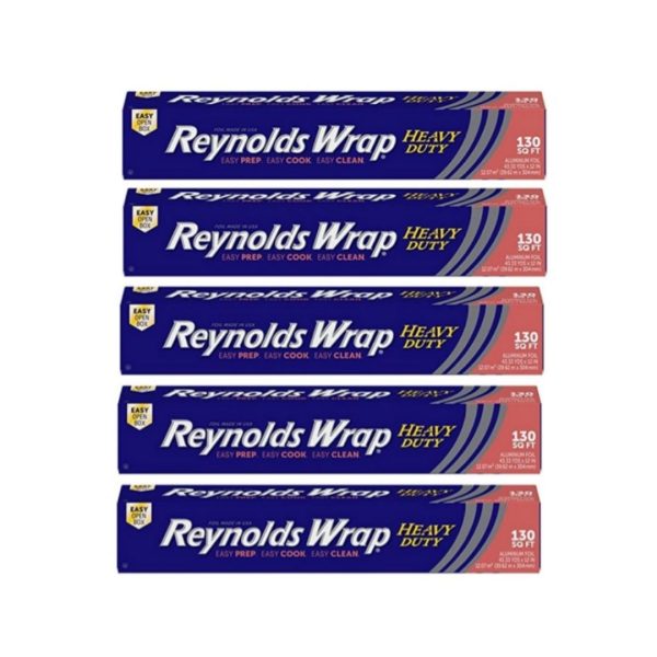 5 Reynolds Wrap Heavy Duty 130 Square Feet Aluminum Foil + Get $15 Amazon Promotional Credit! on Sale