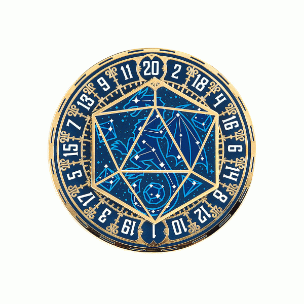 Sanshee - Constellation Check XL Spinner Pin Discount