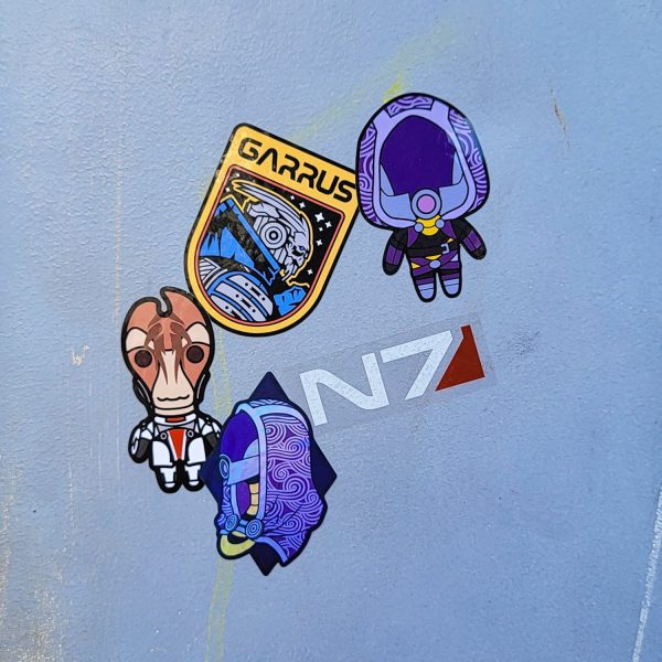 Mass Effect - Garrus Retro Vinyl Sticker on Sale - Image 3
