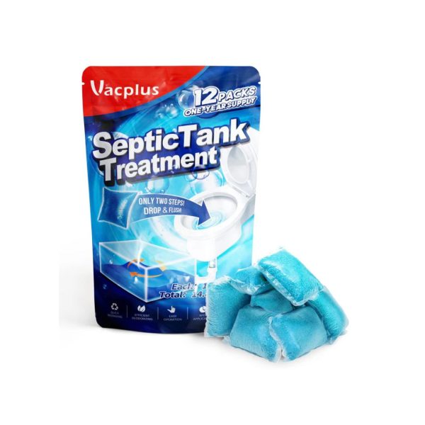 12-Packs Vacplus Dissolvable Septic Tank Treatment For Sale