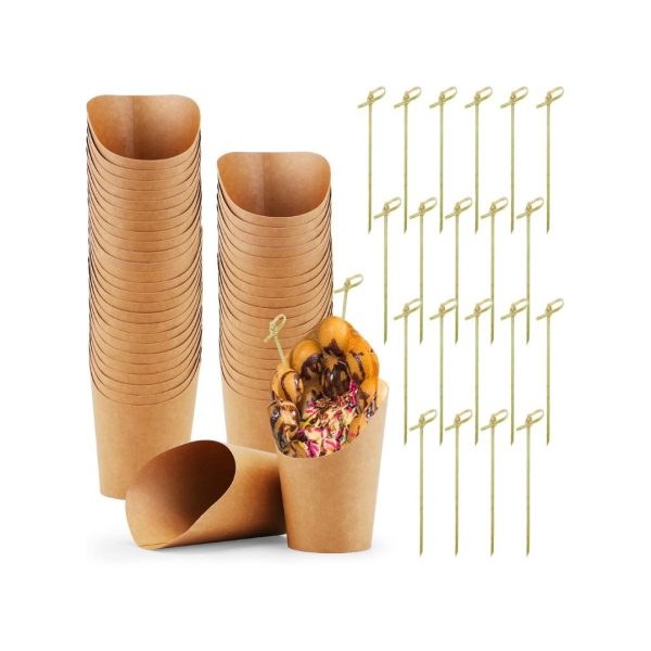 50 Pcs Charcuterie Cups with 50 Pcs Cocktail Picks Sale