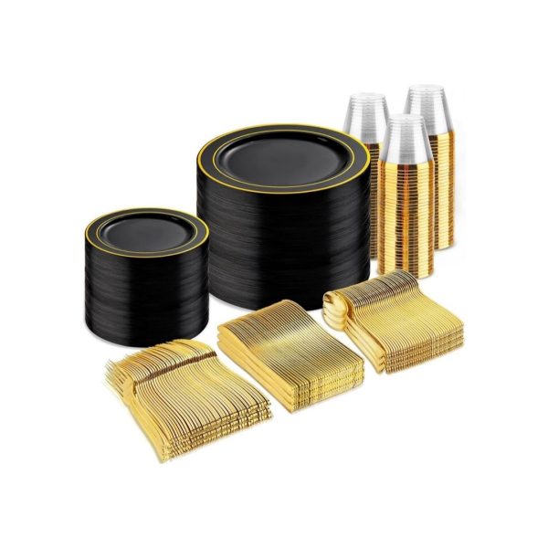 600-Pcs Disposable Dinnerware Set For Cheap