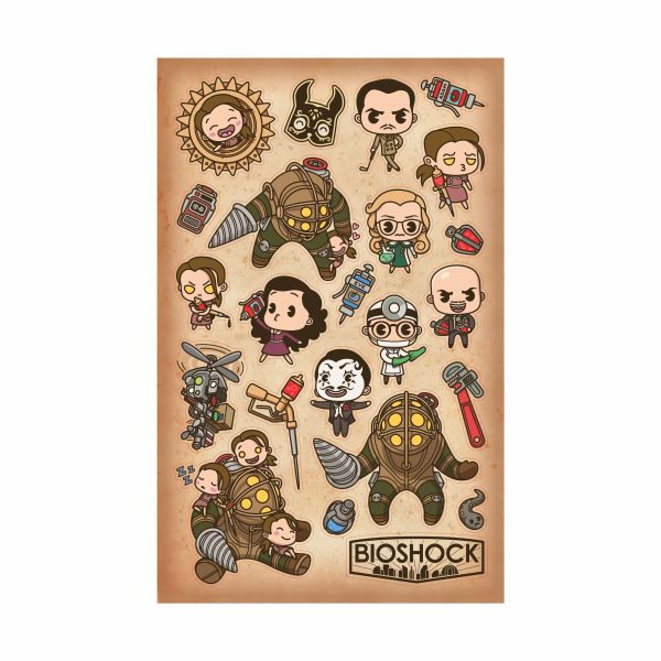 BioShock - Rapture Sticker Sheet Online Sale