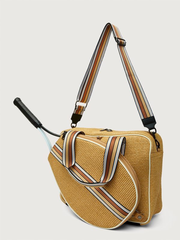 You Are The Champion Tennis Bag - Dune Rafia  White  Dark Neutral Dune For Discount